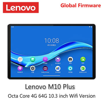 Lenovo tablet M10 PLUS MediaTek P22T Octa core 4G RAM 64G ROM 10.3 inch WIFI Android 9 TDDI FHD 10 point touch tablet PC